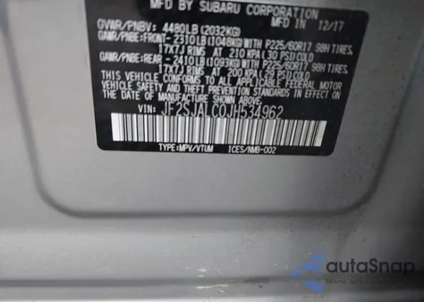 2018 Subaru Forester 2.5I Limited z USA, uszkodzony, nr VIN JF2SJALC0JH534962